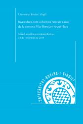 Cover for Investidura com a doctora honoris causa de la senyora Pilar Benejam Arguimbau