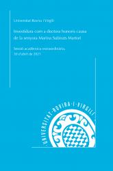 Cover for Investidura com a doctora honoris causa de la senyora Marina Subirats Martori