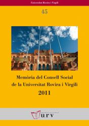 Cover for Memòria del Consell Social de la URV 2011