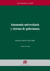 Cover for Autonomía universitaria y sistema de gobernanza