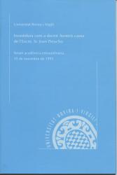 Cover for Investidura com a doctor honoris causa de l'Excm. Sr. Joan Perucho