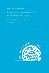 Cover for Investidura com a doctor honoris causa de l'Excm. Sr. Josep Fontana Lázaro