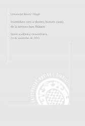 Cover for Investidura com a doctora honoris causa de l'Excma. Sra. Jean Watson