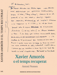 Cover for Xavier Amorós o el temps recuperat