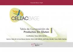 Cover for CELIACBASE. Tabla de composición de productos sin gluten