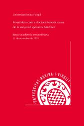 Cover for Investidura com a doctora honoris causa de la senyora Esperanza Martínez