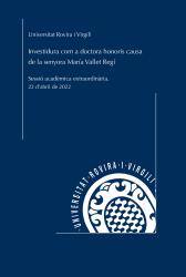Cover for Investidura com a doctora honoris causa de la senyora María Vallet Regí